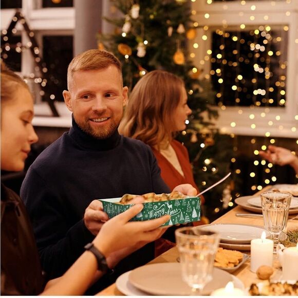 Christmas Snack Trays Set of 30 NWT - Picture 3 of 9